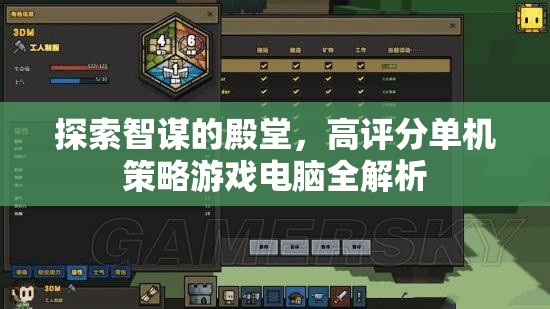 智謀殿堂，高評分單機策略游戲電腦全解析  第2張