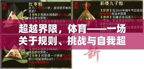 超越界限，體育中的規(guī)則、挑戰(zhàn)與自我超越的盛宴