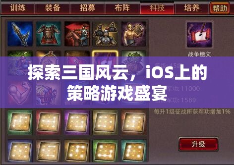 iOS上的三國策略盛宴，探索歷史風云