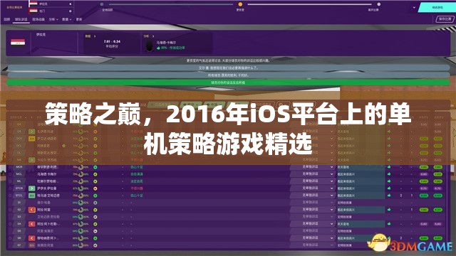 2016年iOS平臺上的單機策略游戲精選，策略之巔