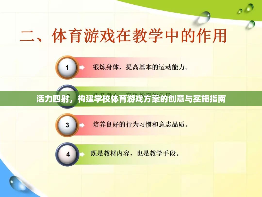 活力四射，學(xué)校體育游戲方案的創(chuàng)意與實施指南