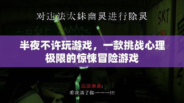 驚悚冒險游戲半夜不許玩游戲挑戰(zhàn)你的心理極限